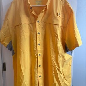 Reel Legends Yellow Button Down Shirt
